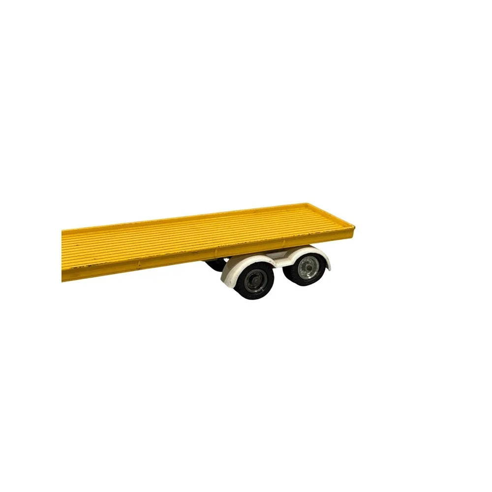 VTG Corgi Major Mack‎ Truck Yellow Semi Flatbed Trailer Diecast Made in Britain